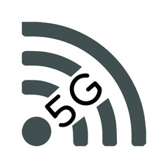 5G Technology Wifi Icon