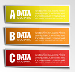 Modern infographics options banner. Vector illustration. can be used for workflow layout, diagram, number options, web design.