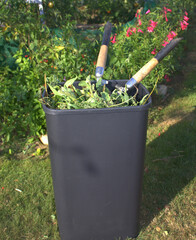 poubelle de déchets verts de jardin