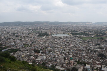 aerial view of the city
