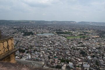 Fototapeta premium View from the top of the Nahargarh Fort