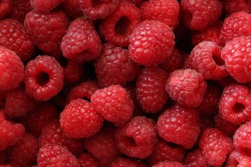 Juicy ripe raspberries close-up. Raspberry background. Berry composition.