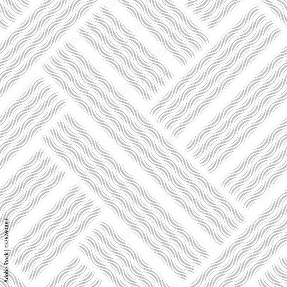 Poster abstract seamless pattern of elegant waves and light lines. the illusion of geometric shapes moving.