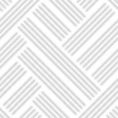 Abstract seamless pattern of elegant waves and light lines. The illusion of geometric shapes moving.