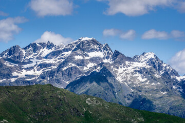 Fototapeta na wymiar Magnificent view of Redorta Peak - Orobie - Italian Alps