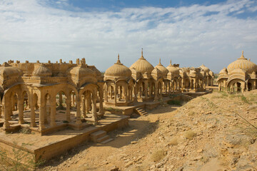 Bada Bagh Tombs near Jaisalmer, Rajasthan, India