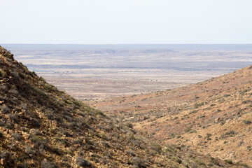 Karoo National Park South Africa landscape showing plains below mountains