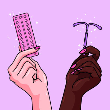 Contraception Methods with Hands