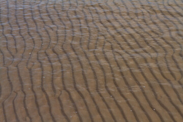 Sand texture under water
