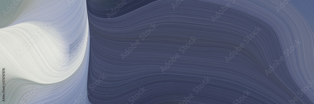 Poster abstract surreal header design with dark slate gray, light gray and dark gray colors. fluid curved f