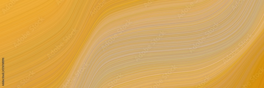 Leinwandbilder abstract dynamic header design with peru, golden rod and tan colors. fluid curved lines with dynamic