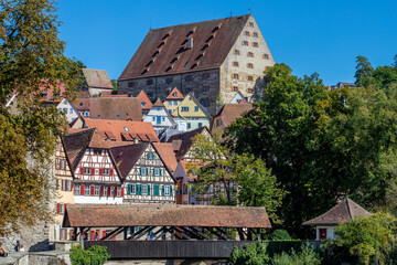 In der Altstadt von Schwäbisch Hall am Kocher