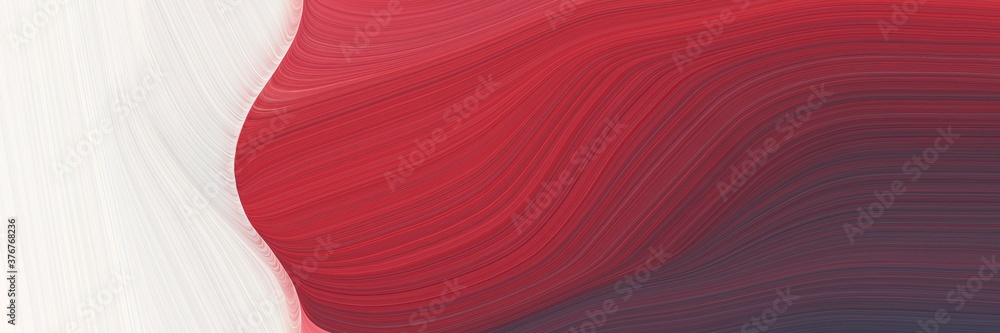 Poster abstract moving banner with dark moderate pink, linen and old mauve colors. fluid curved flowing waves and curves for poster or canvas