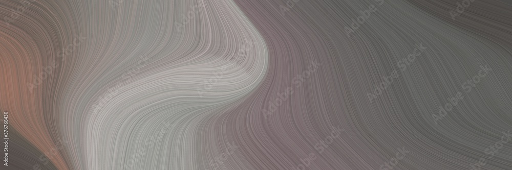 Poster abstract decorative designed horizontal banner with old lavender, dark gray and dark slate gray colo