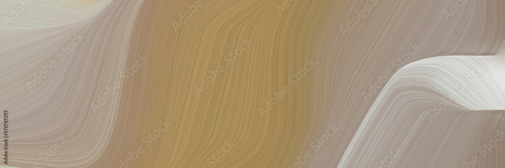 Aufkleber abstract decorative banner with rosy brown, pastel gray and pastel brown colors. fluid curved lines with dynamic flowing waves and curves for poster or canvas