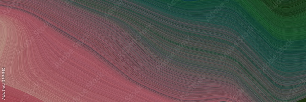 Fototapete abstract artistic designed horizontal banner with dark slate gray, antique fuchsia and pastel brown 