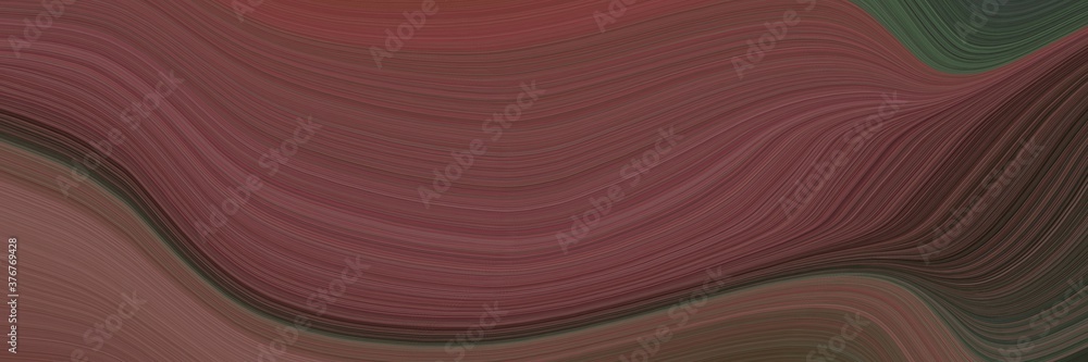 Leinwandbilder abstract artistic designed horizontal banner with old mauve, very dark green and dark slate gray col