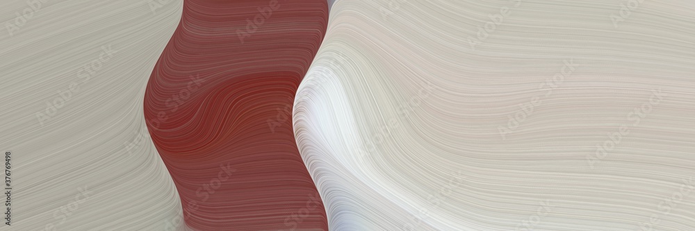 Poster abstract moving header design with silver, old mauve and lavender colors. fluid curved flowing waves