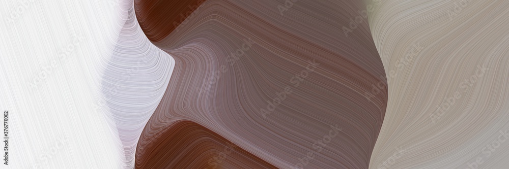 Aufkleber abstract moving banner design with gray gray, lavender and old mauve colors. fluid curved lines with