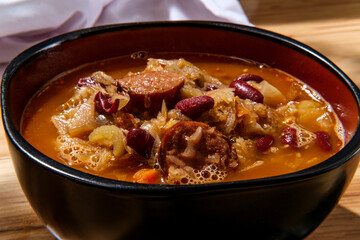 Polish Sauerkraut Kielbasa Soup