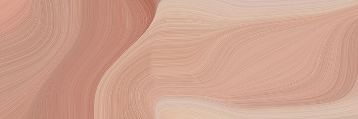 abstract flowing banner design with tan, baby pink and indian red colors. fluid curved lines with dynamic flowing waves and curves for poster or canvas