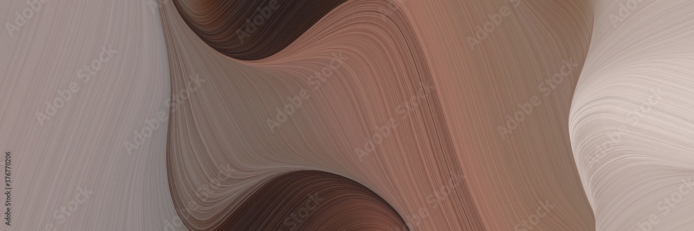 Poster abstract moving header with old lavender, very dark pink and silver colors. fluid curved flowing wav