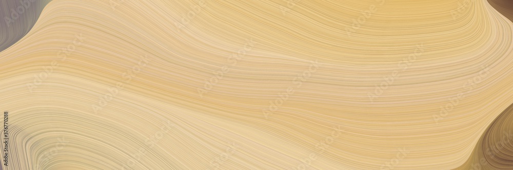 Fototapete abstract flowing header with burly wood, pastel brown and gray gray colors. fluid curved lines with 