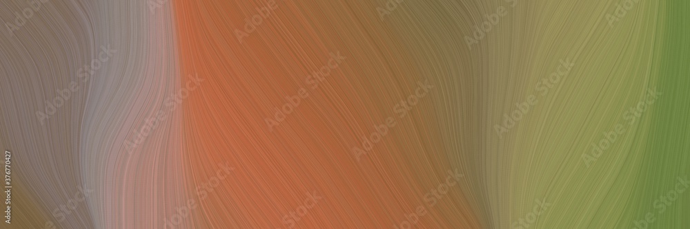 Aufkleber abstract surreal designed horizontal banner with pastel brown, gray gray and moderate red colors. fl