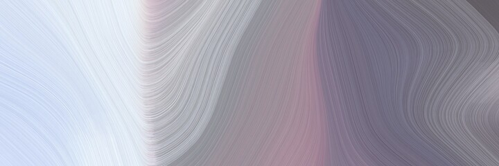 Fototapeta premium abstract colorful header design with gray gray, lavender and dark gray colors. fluid curved lines with dynamic flowing waves and curves for poster or canvas