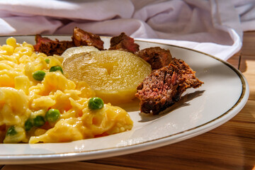 Steak Potatoes Cheesy Pasta