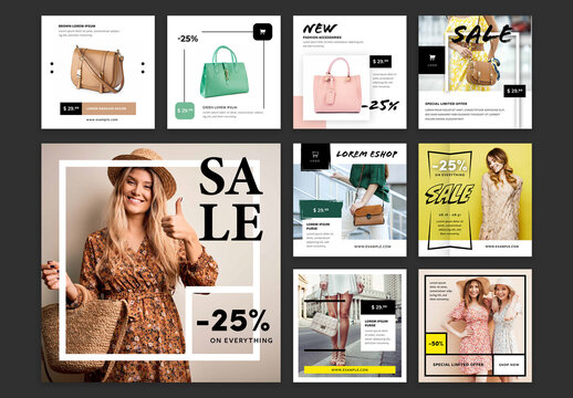 Eshop Social Media Post Layouts