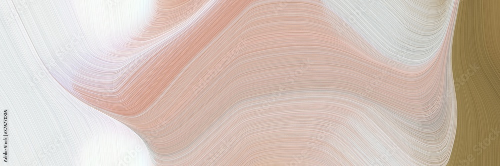 Aufkleber abstract flowing header with pastel gray, silver and pastel brown colors. fluid curved lines with dynamic flowing waves and curves for poster or canvas