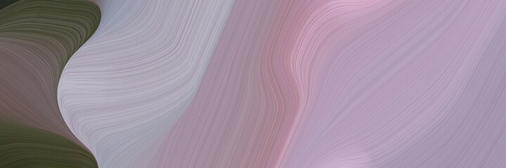 abstract moving designed horizontal header with pastel purple, dark slate gray and dim gray colors. fluid curved lines with dynamic flowing waves and curves for poster or canvas