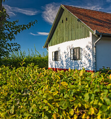 Fototapeta na wymiar Nice rural house in Hungary in autumn