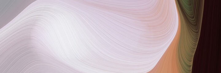 abstract moving banner with light gray, very dark pink and pastel brown colors. fluid curved flowing waves and curves for poster or canvas