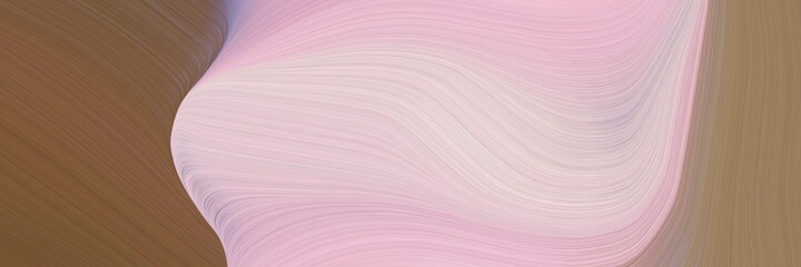 abstract artistic header design with pastel brown, thistle and rosy brown colors. fluid curved flowing waves and curves for poster or canvas