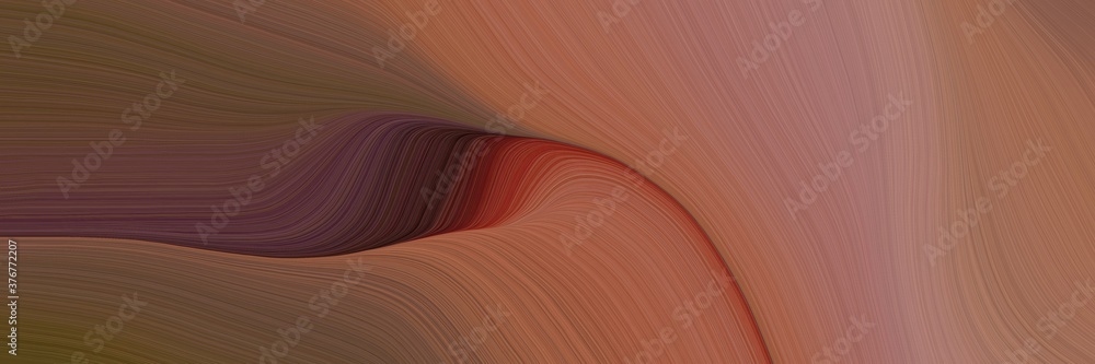Poster abstract artistic designed horizontal header with pastel brown, old mauve and very dark pink colors.
