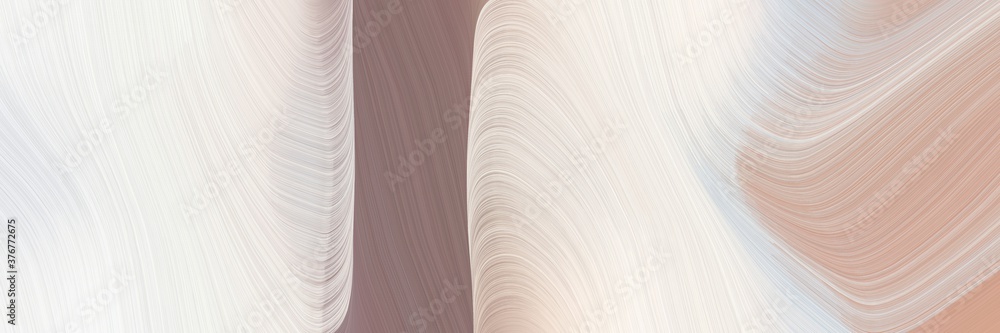 Leinwandbilder abstract artistic designed horizontal header with antique white, gray gray and tan colors. fluid curved lines with dynamic flowing waves and curves for poster or canvas