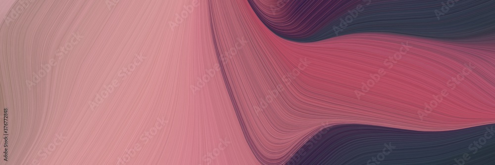 Leinwandbilder abstract decorative banner design with rosy brown, very dark violet and moderate red colors. fluid c