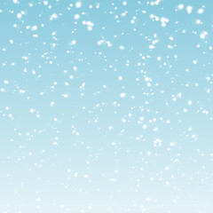 Fototapeta na wymiar Vector illustration of snow background on blue