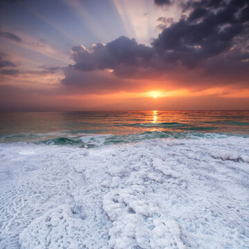 Sunrise over the Dead Sea, Mitzpe-Shalom, Palestine