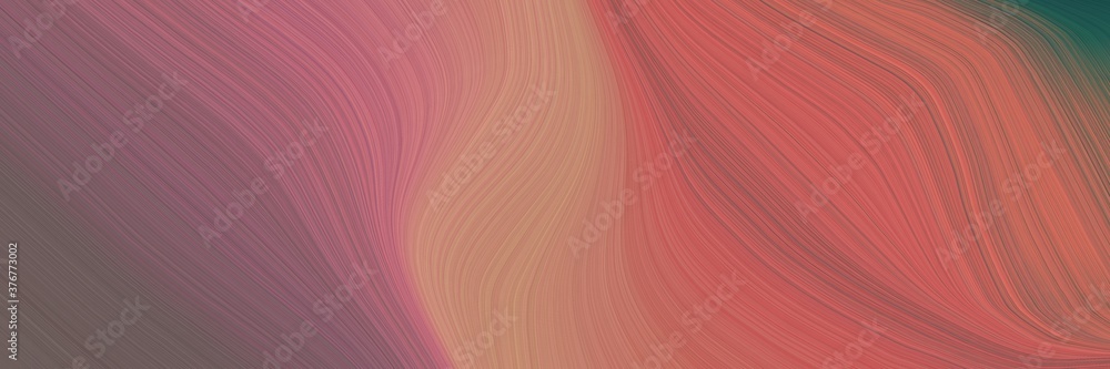 Poster abstract artistic banner design with indian red, dim gray and rosy brown colors. fluid curved flowin