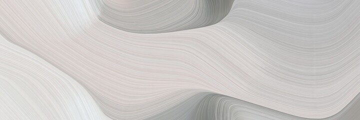 abstract surreal designed horizontal header with pastel gray, gray gray and dark gray colors. fluid curved lines with dynamic flowing waves and curves for poster or canvas - 376773025