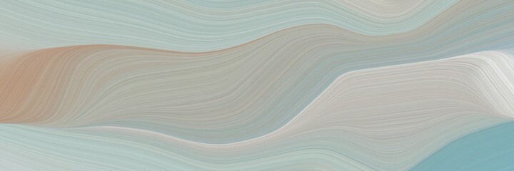 abstract flowing horizontal header with ash gray, rosy brown and light gray colors. fluid curved lines with dynamic flowing waves and curves for poster or canvas
