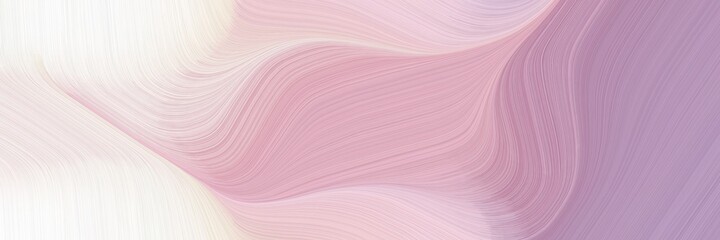 Fototapeta premium abstract decorative header design with thistle, pastel violet and linen colors. fluid curved flowing waves and curves for poster or canvas