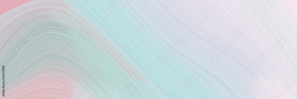 Fototapete abstract modern designed horizontal banner with light gray, lavender and pastel blue colors. fluid c
