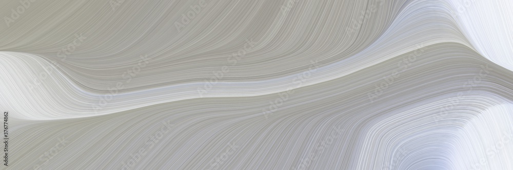 Aufkleber abstract dynamic designed horizontal banner with dark gray, lavender and silver colors. fluid curved flowing waves and curves for poster or canvas