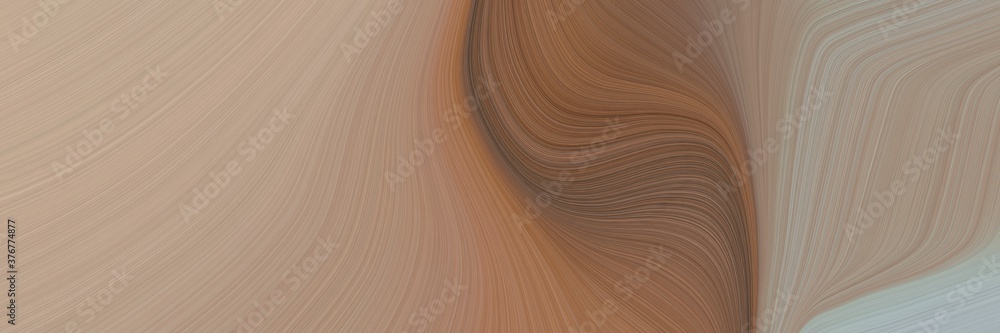 Poster abstract modern header design with rosy brown, brown and pastel brown colors. fluid curved flowing w