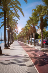 promenade at the harbor of Palma de Mallorca, Spain © aero-pictures.de