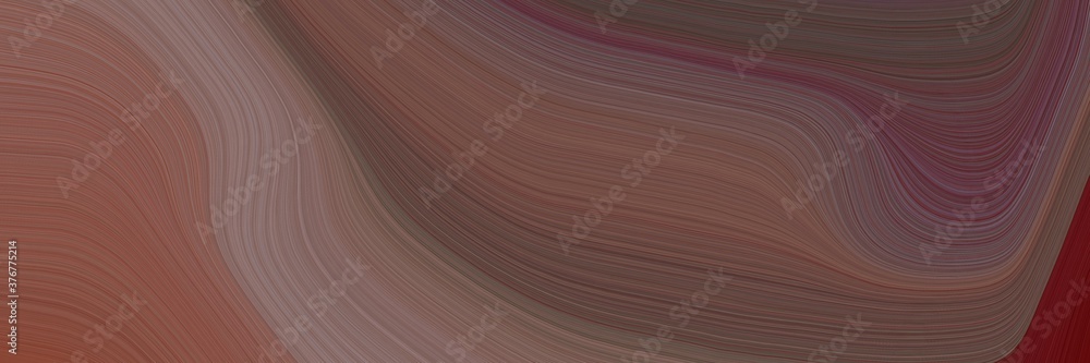Aufkleber abstract decorative banner design with old mauve, gray gray and dark red colors. fluid curved flowin